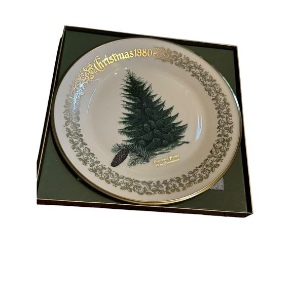 Lenox "BREWER'S SPRUCE" VTG 1980 Christmas Tree Holiday Collectors Plate Flyer - Picture 2 of 6